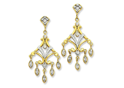 Two Tone Plated | Fashion Earrings